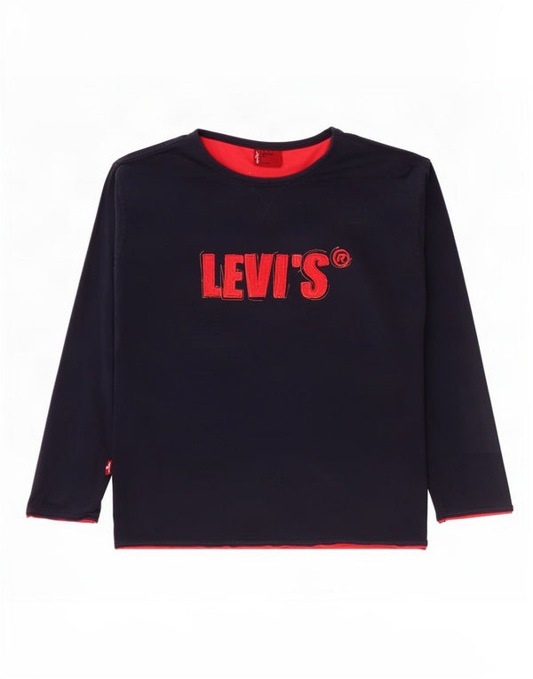 Levi's Boys Graphic Top Μακρυμάνικο 9-10 Years Navy Blue