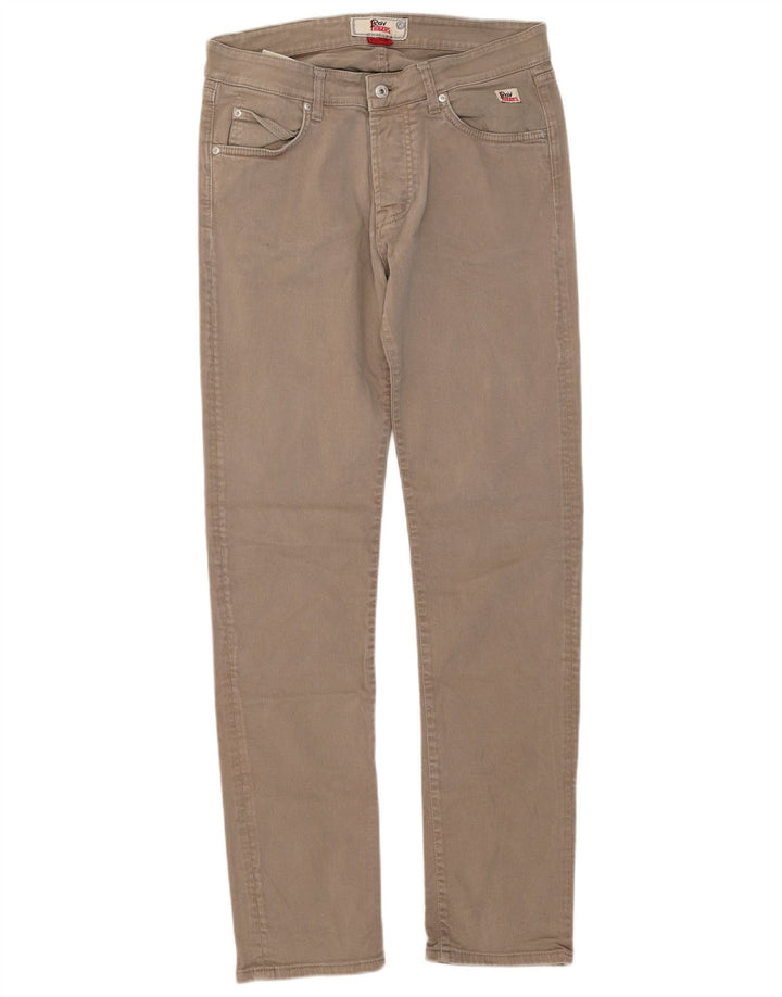 Roy Rogers Γυναικείο Slim Jeans W34 L33 Μπεζ βαμβακερό
