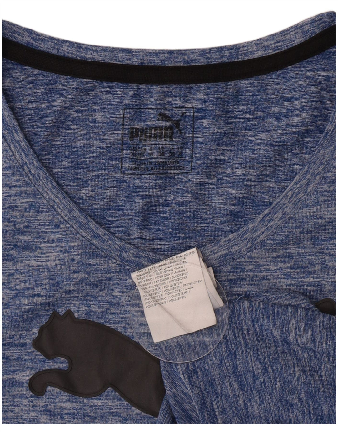 Γυναικείο γραφικό μπλουζάκι Puma UK 8 Small Blue Flecked Polyester