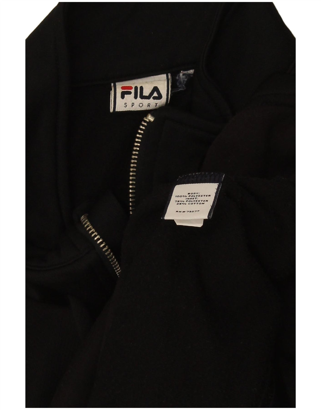 Fila Γυναικεία αθλητική φόρμα Top Jacket UK 12 Medium Black Polyester