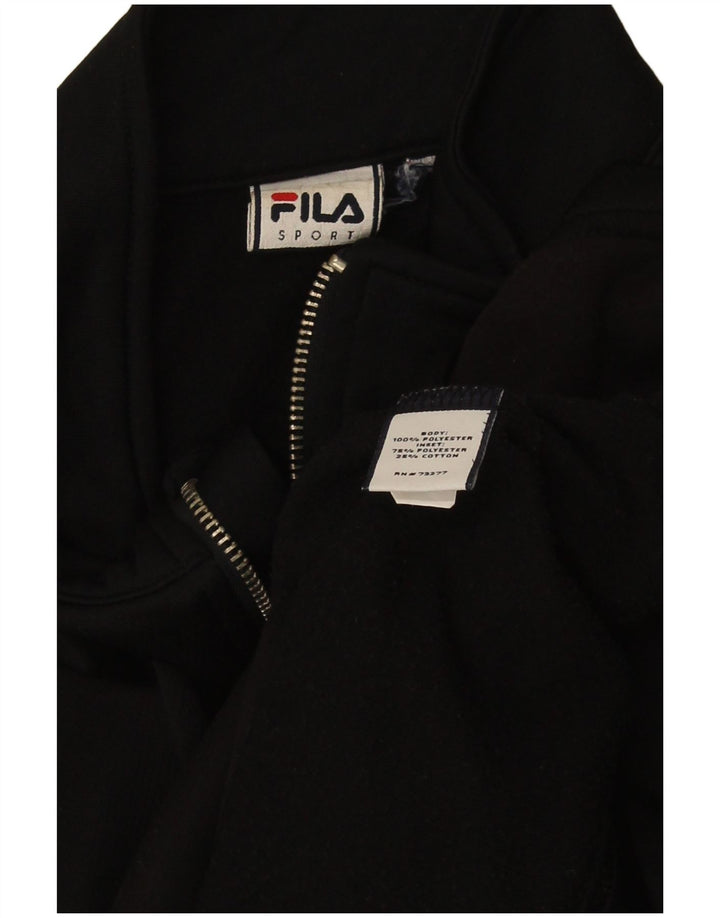 Fila Γυναικεία αθλητική φόρμα Top Jacket UK 12 Medium Black Polyester