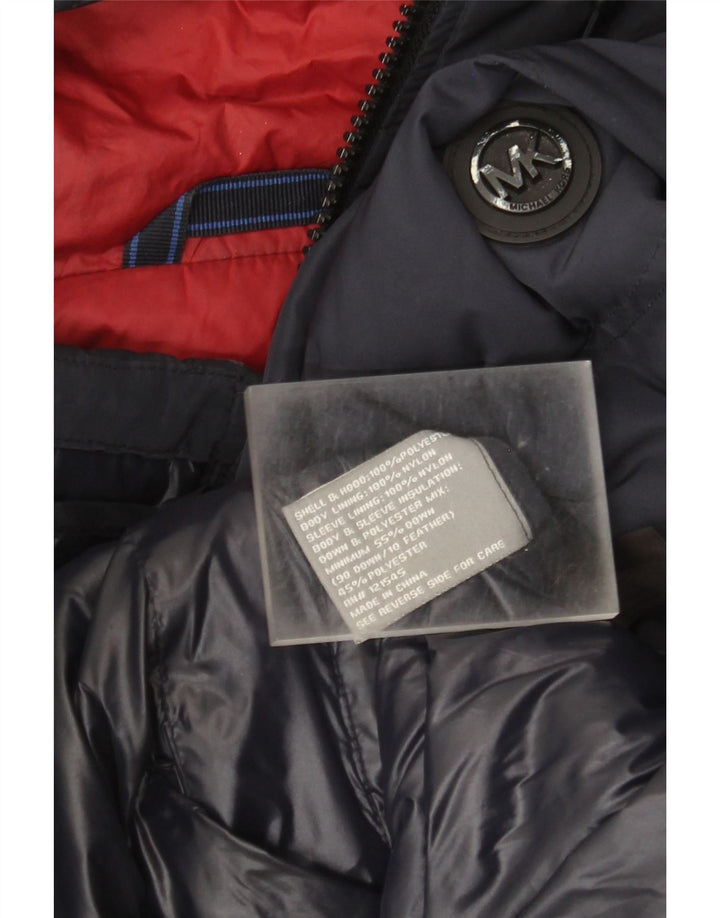 Michael Kors Ανδρικό μπουφάν με κουκούλα UK 38 Medium Navy Blue Polyester