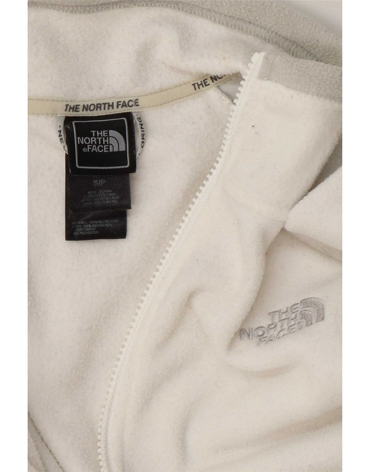 The North Face Γυναικείο Fleece Jacket UK 10 Small White Colourblock Polyester