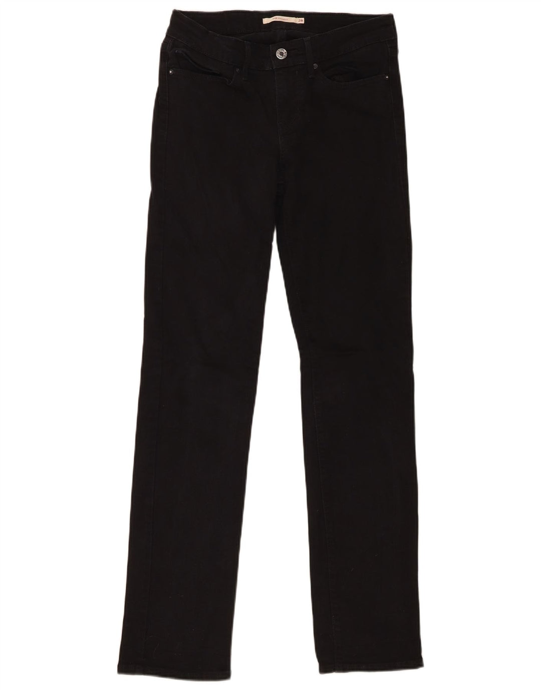 Levi's Womens 714 Straight Jeans W28 L32 Μαύρο βαμβακερό