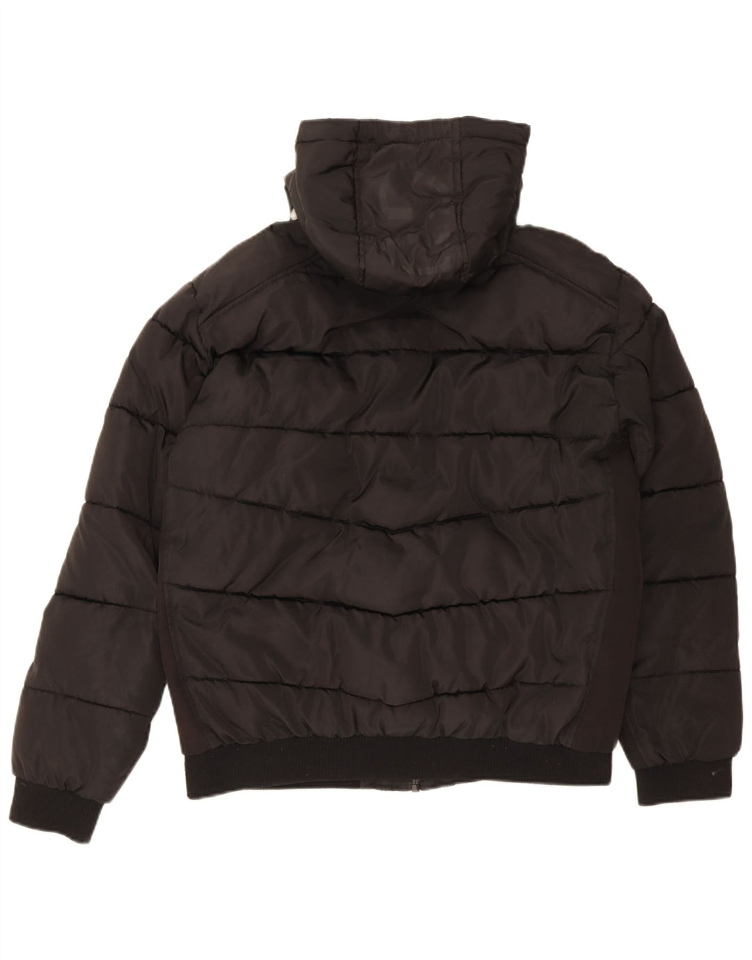 Guess Ανδρικό μπουφάν με κουκούλα UK 42 XL Μαύρο Πολυεστέρας