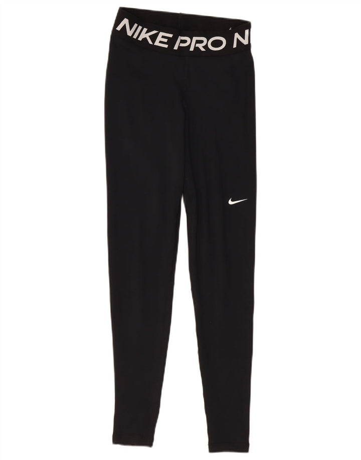 Γυναικεία γραφικά κολάν NIKE Dri Fit UK 4 XS Μαύρο Πολυεστέρας
