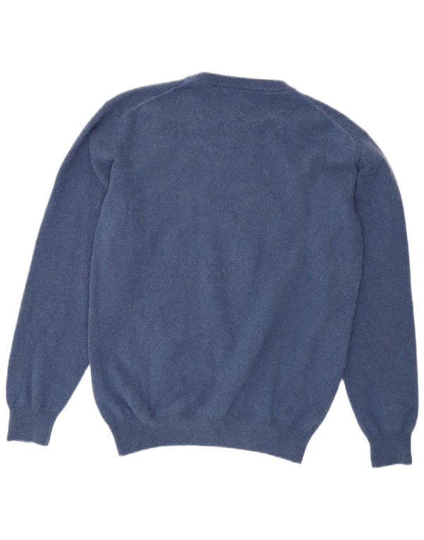 Πουλόβερ GANT Boys Crew Neck Jumper 15-16 Years Large Navy Blue Lambswool