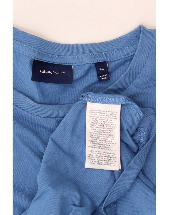 Ανδρικό T-Shirt Gant Top XL Μπλε βαμβακερό