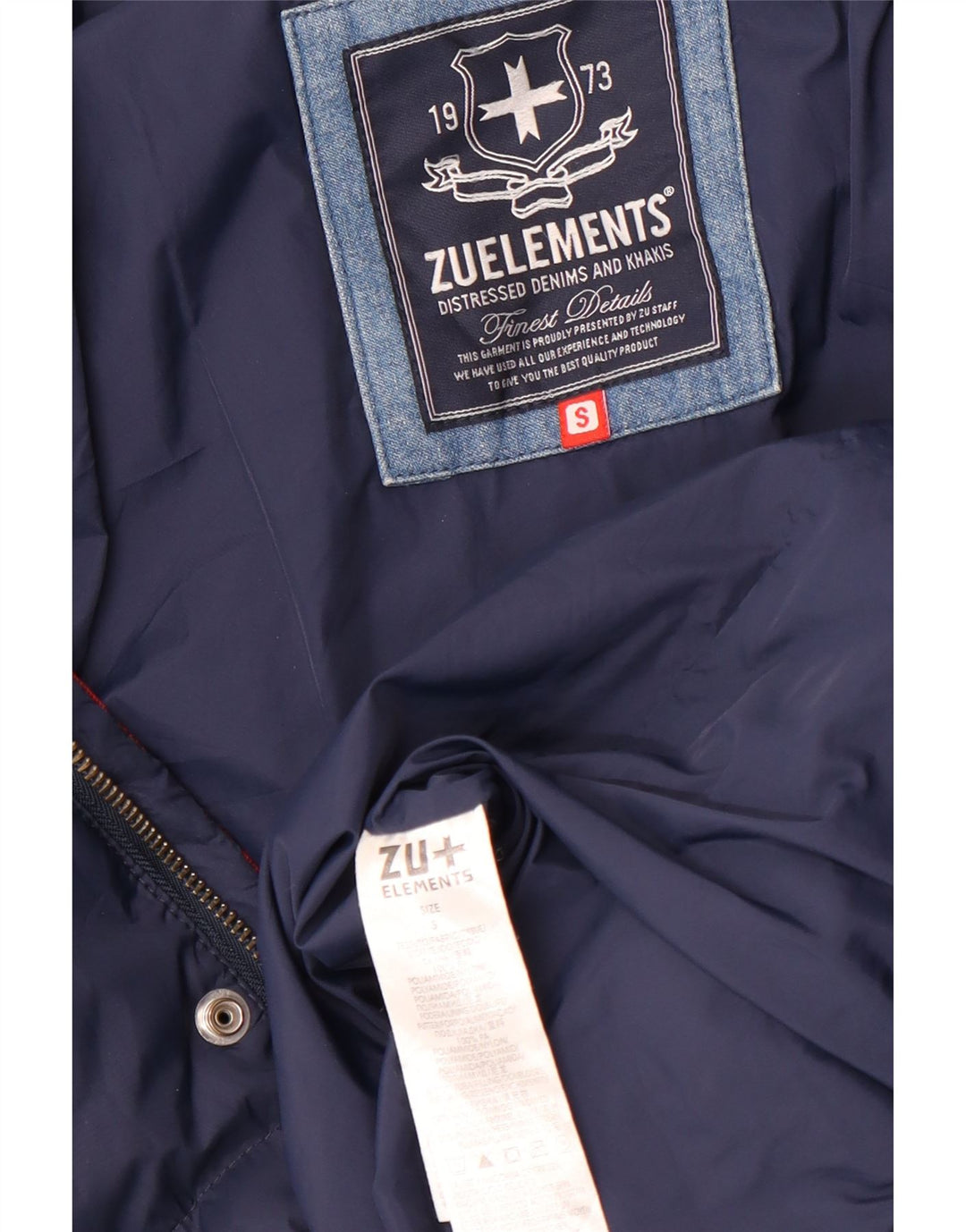 Zu Elements Γυναικείο μπουφάν με επένδυση UK 36 Small Navy Blue Polyamide