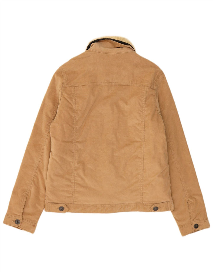 Jack & Jones Boys Corduroy Jacket 13-14 Years Beige Cotton