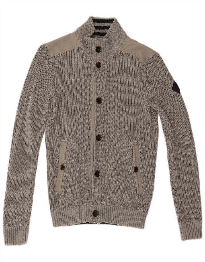 Ανδρικό πουλόβερ Timberland Earthkeepers Slim Fit με φερμουάρ, μεσαίο γκρι