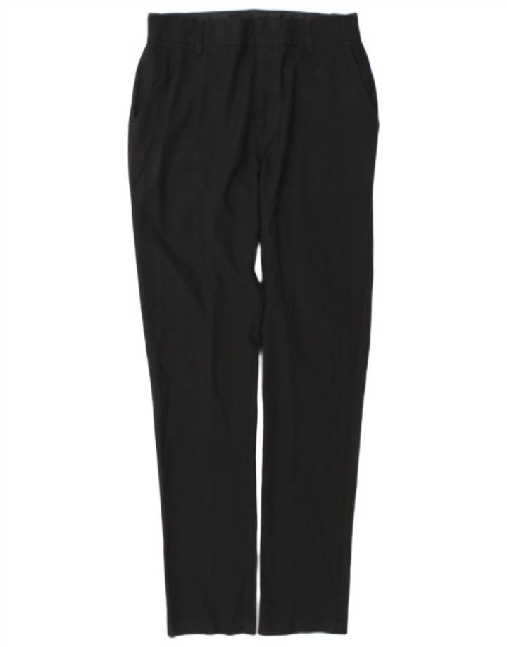 Marks & Spencer Boys Slim Suit Παντελόνι 13-14 ετών W27 L29 Μαύρο Πολυεστέρας
