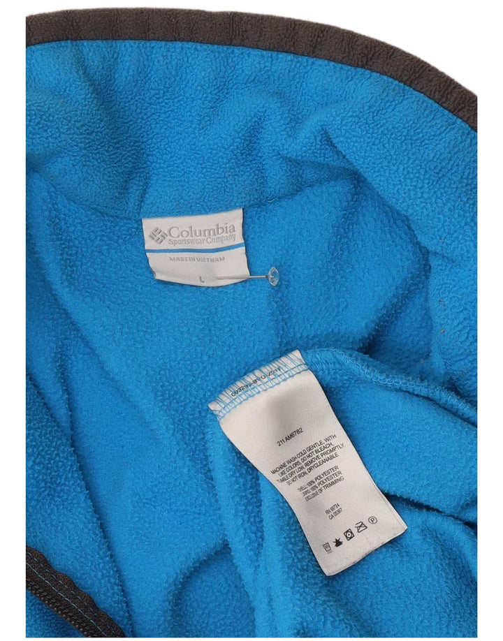 Columbia Ανδρικό φερμουάρ Fleece Jumper Μεγάλο Μπλε Πολυεστέρας