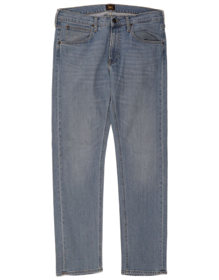 Lee Mens Daren Zip Fly Slim Jeans W32 L32 Μπλε βαμβακερό
