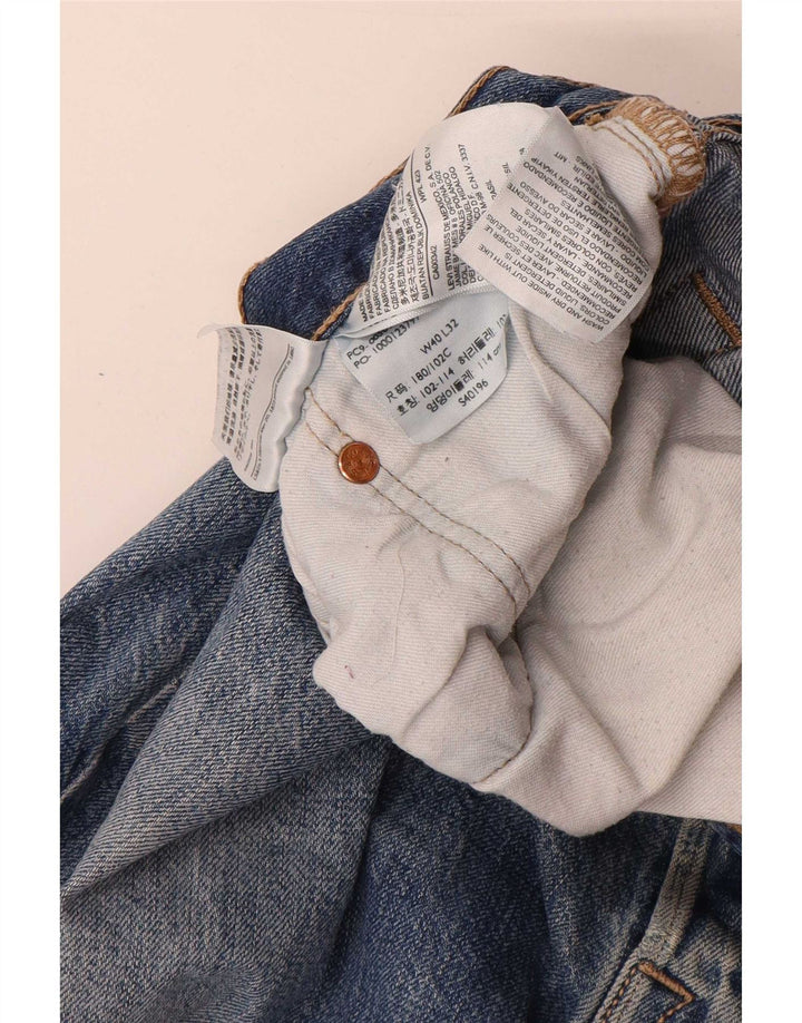 Ανδρικό τζιν Levi's Straight W40 L32 Μπλε βαμβακερό