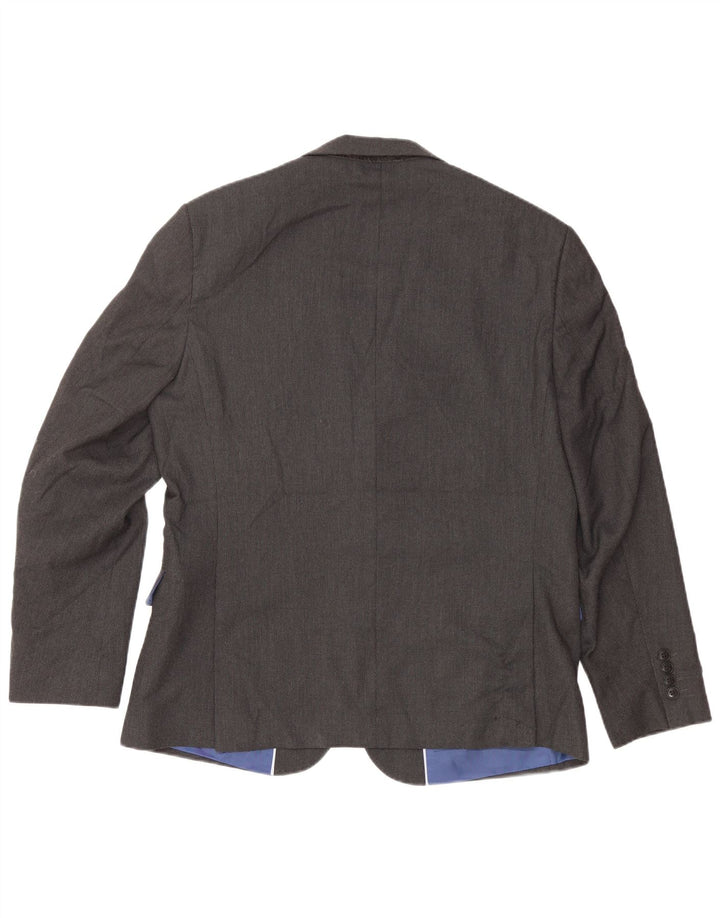 MARKS & SPENCER Mens Slim Fit 2 Button Blazer Jacket IT 52 XL Grey