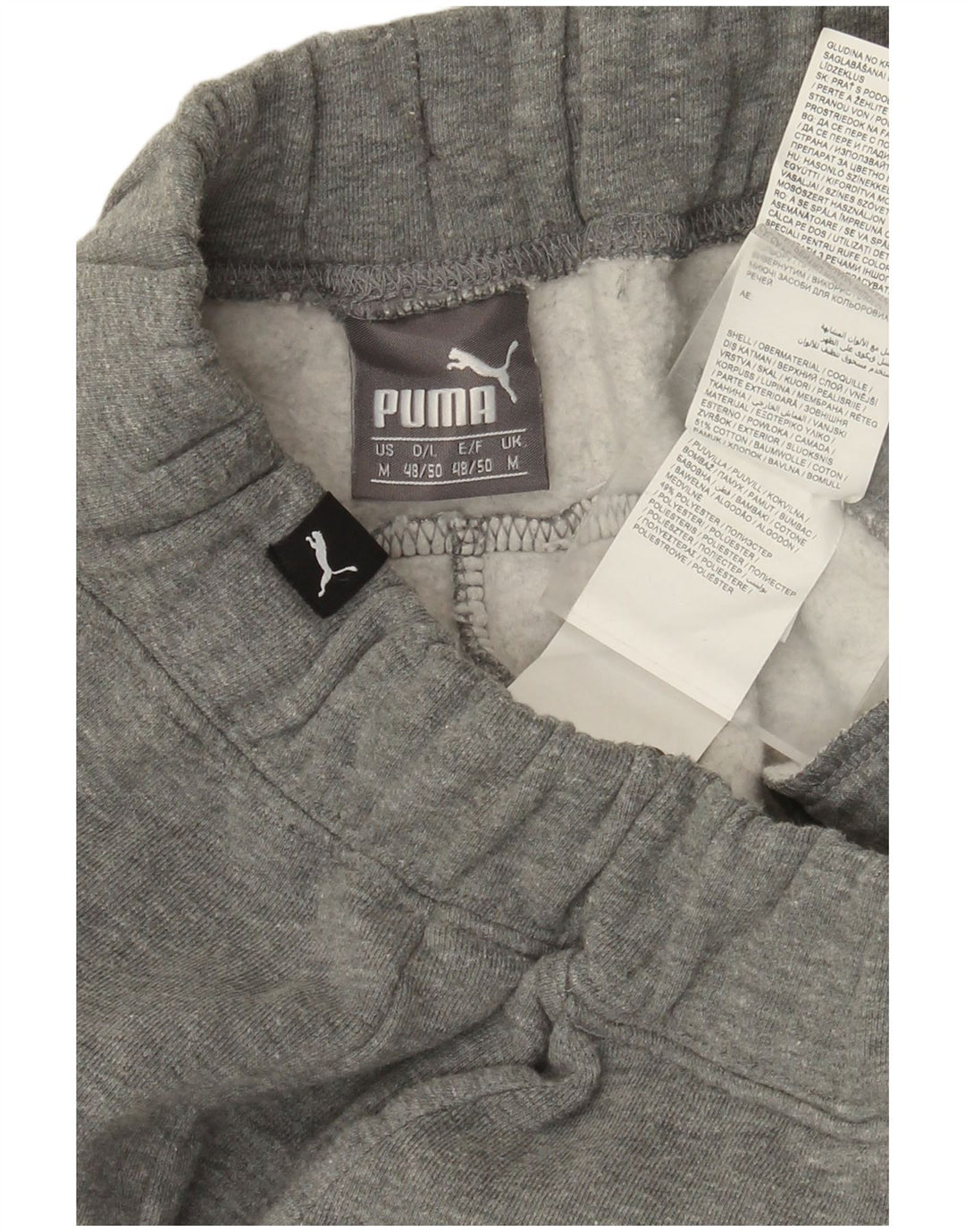 Ανδρική αθλητική φόρμα Puma Graphic Παντελόνι Joggers Μεσαίο Γκρι Βαμβακερό