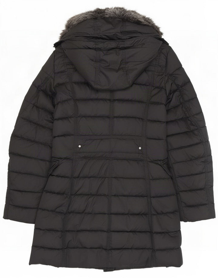 PEUTEREY Ανδρικό παλτό με κουκούλα με επένδυση IT 42 Medium Black