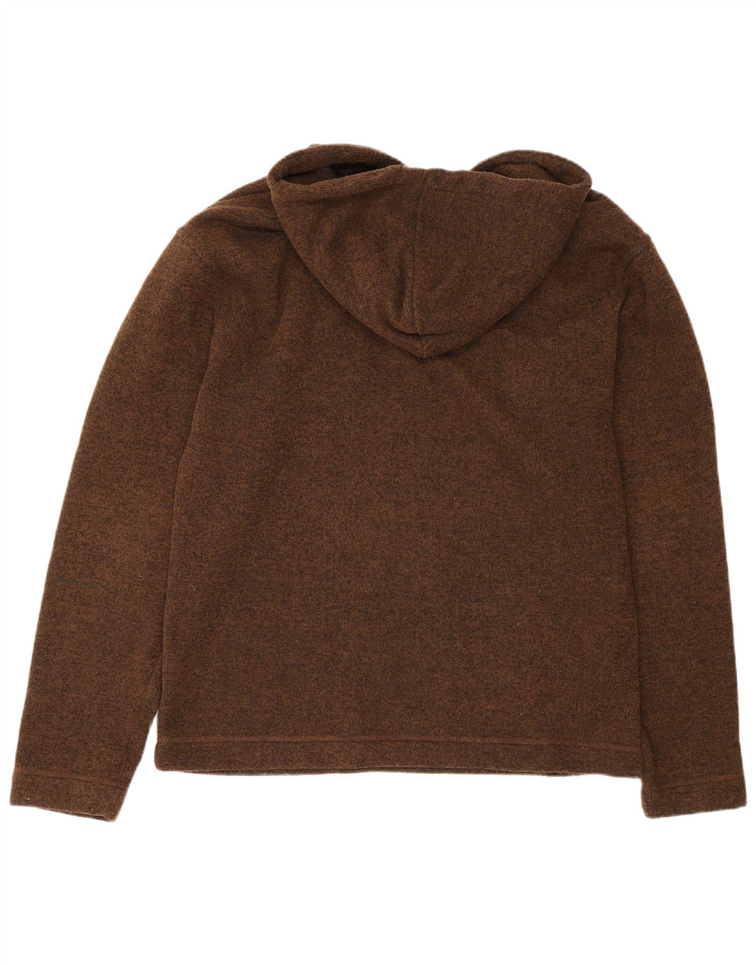 Weird Fish Mens Sherpa Hoodie Jumper Medium Brown Flecked Polyester