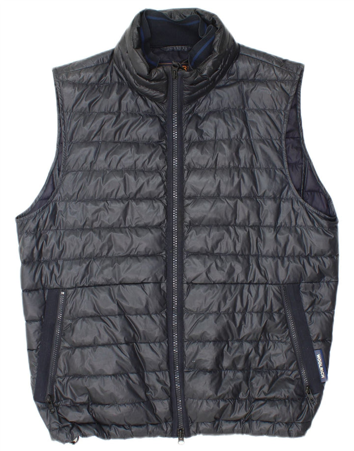 WOOLRICH Ανδρικό padded Gilet UK 38 Medium Black Polyamide