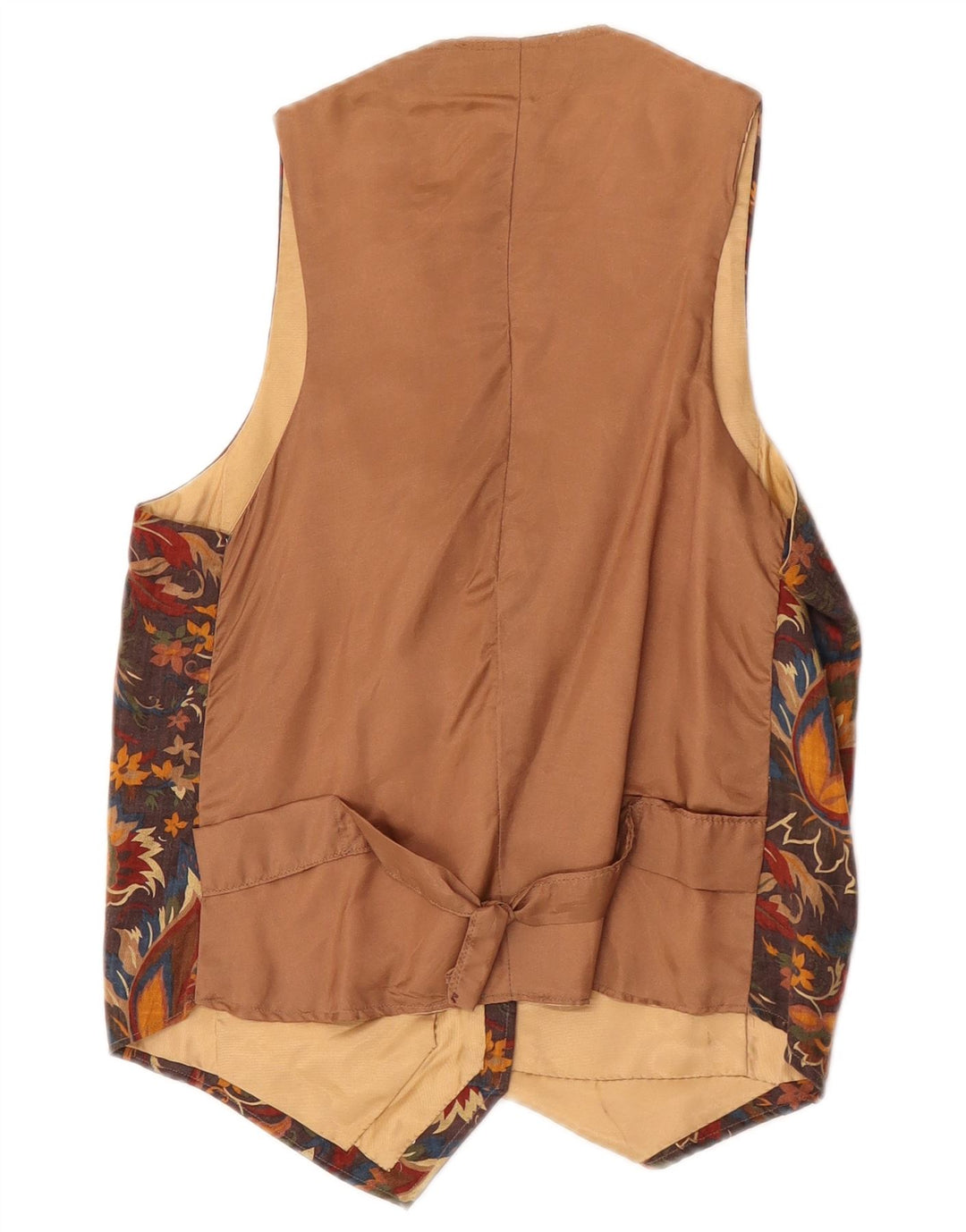 Vintage Ανδρικό Γιλέκο XS Καφέ Floral