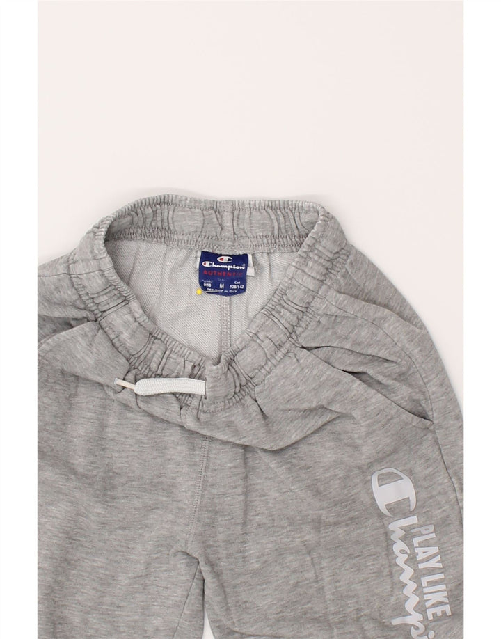 CHAMPION Boys Graphic Tracksuit Trousers Joggers 9-10 Years Medium  Grey Vintage Champion and Second-Hand Champion from Messina Hembry 