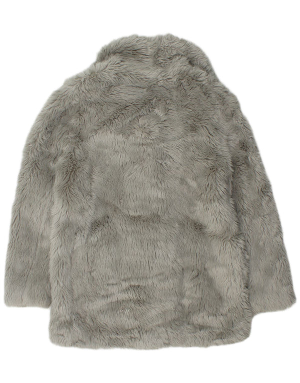 Topshop Γυναικείο Πανωφόρι από Faux Fur UK 12 Medium Grey Modacryl
