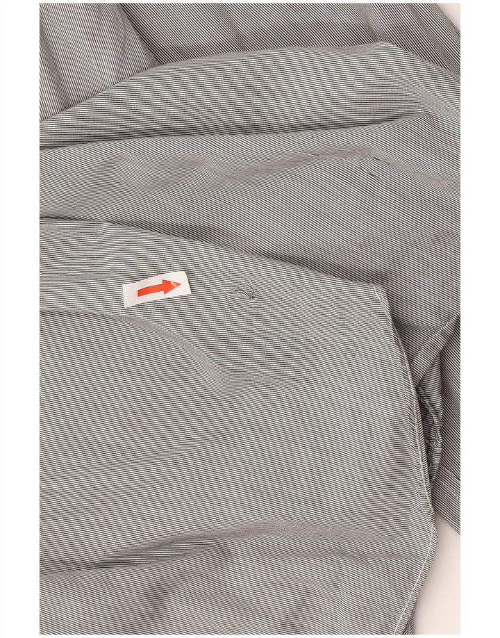 Ανδρικό πουκάμισο Massimo Dutti Slim Fit XL Γκρι βαμβακερό ριγέ