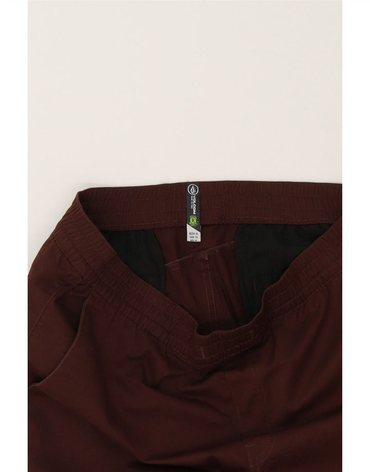 VOLCOM Womens Chino Shorts XL W36  Brown Cotton Vintage Volcom and Second-Hand Volcom from Messina Hembry 