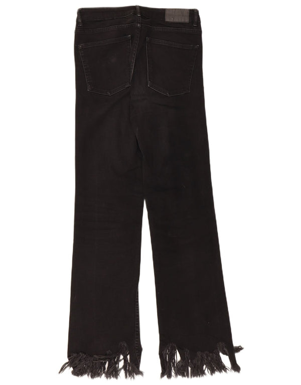 ZARA Γυναικείο ίσιο τζιν EU 36 XS W26 L27 Μαύρο