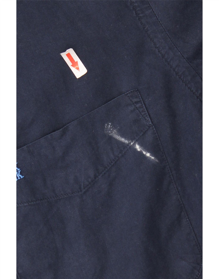Σκεφτείτε Pink Ανδρικό πουκάμισο XL Navy Blue Cotton