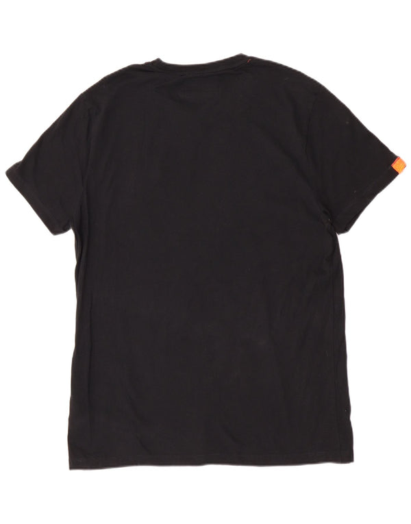 Superdry Γυναικείο T-Shirt Top UK 18 XL Μαύρο βαμβακερό