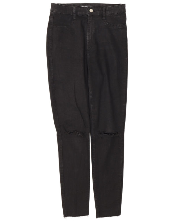 Zara γυναικεία ψηλόμεση στενόχωρα τζιν EU 40 Medium W30 L28 Μαύρο