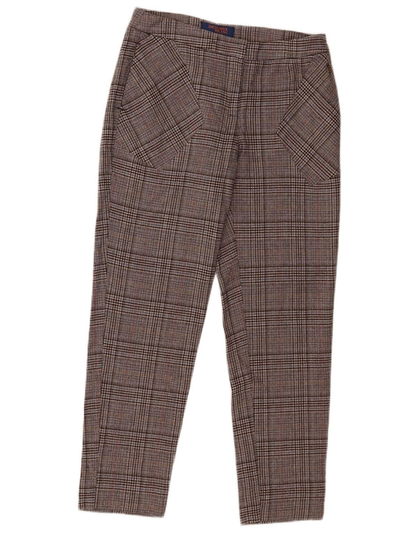 Trussardi γυναικείο κωνικό παντελόνι IT 42 Medium W28 L25 Grey Check