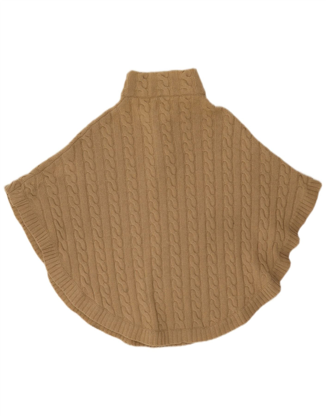 Blarney Γυναικείο Poncho Jumper UK 14 Medium Beige Lambswool