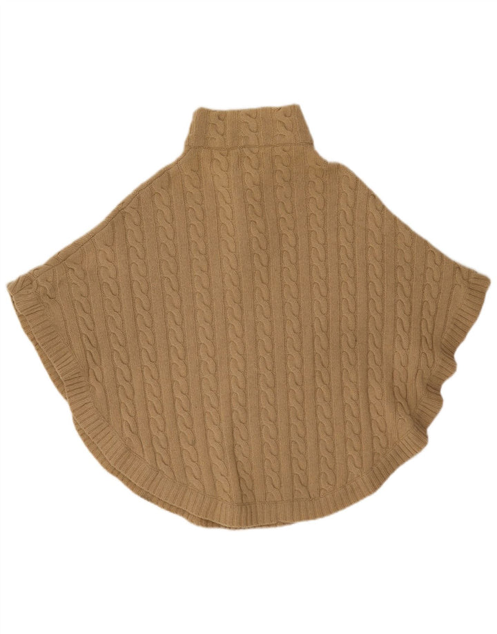 Blarney Γυναικείο Poncho Jumper UK 14 Medium Beige Lambswool