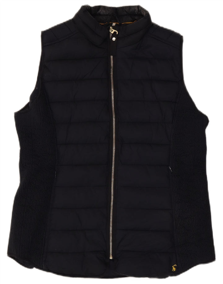 Joules Γυναικείο padded Gilet UK 16 Large Navy Blue Polyester