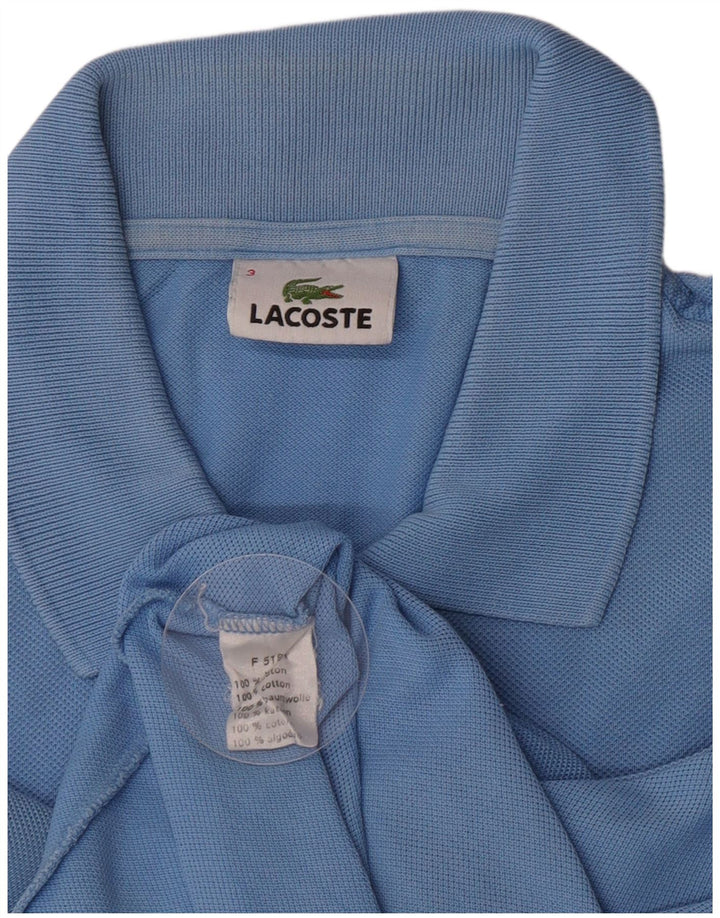 Ανδρικό μπλουζάκι πόλο Lacoste, μέγεθος 3, μικρό μπλε βαμβακερό