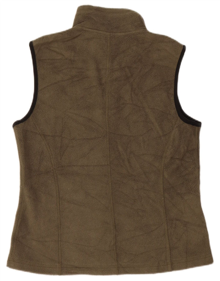 Eddie Bauer Γυναικείο Fleece Gilet UK 10 Small Khaki Polyester