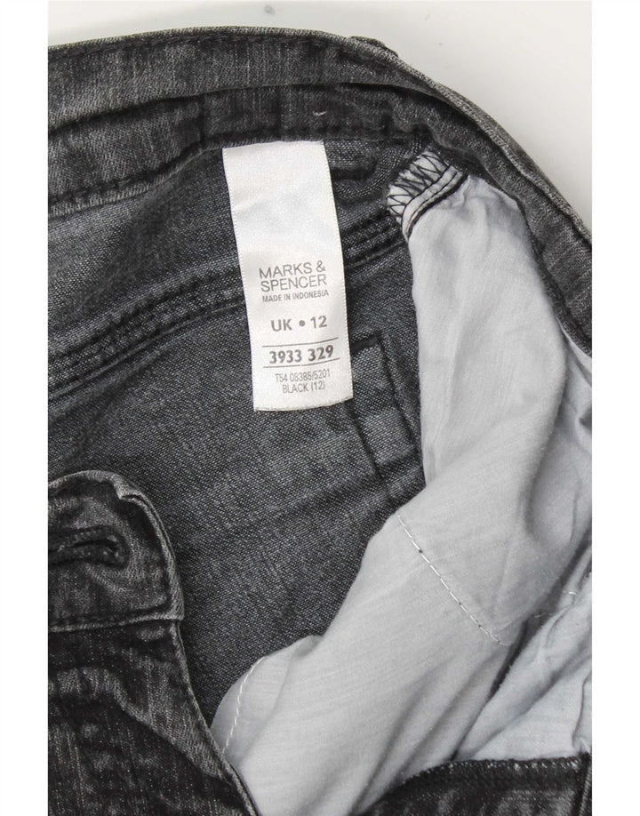 Marks & Spencer Γυναικεία Capri Jeans UK 12 Medium W30 L19 Γκρι βαμβακερό