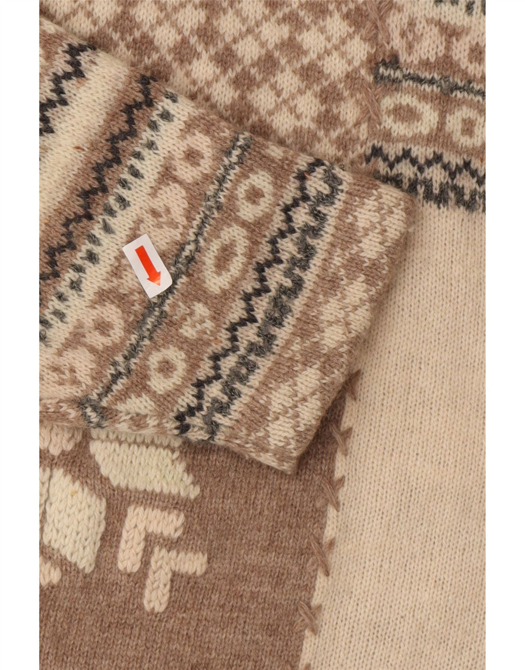 Γυναικείο πουλόβερ SURPRISE Loose Fit Shawl Neck Jumper IT 40/42 Medium Beige