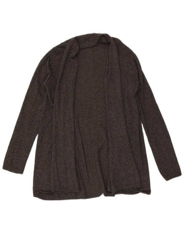 Zara Γυναικείο Longline Ζακέτα πουλόβερ UK 10 Small Grey Flecked Viscose