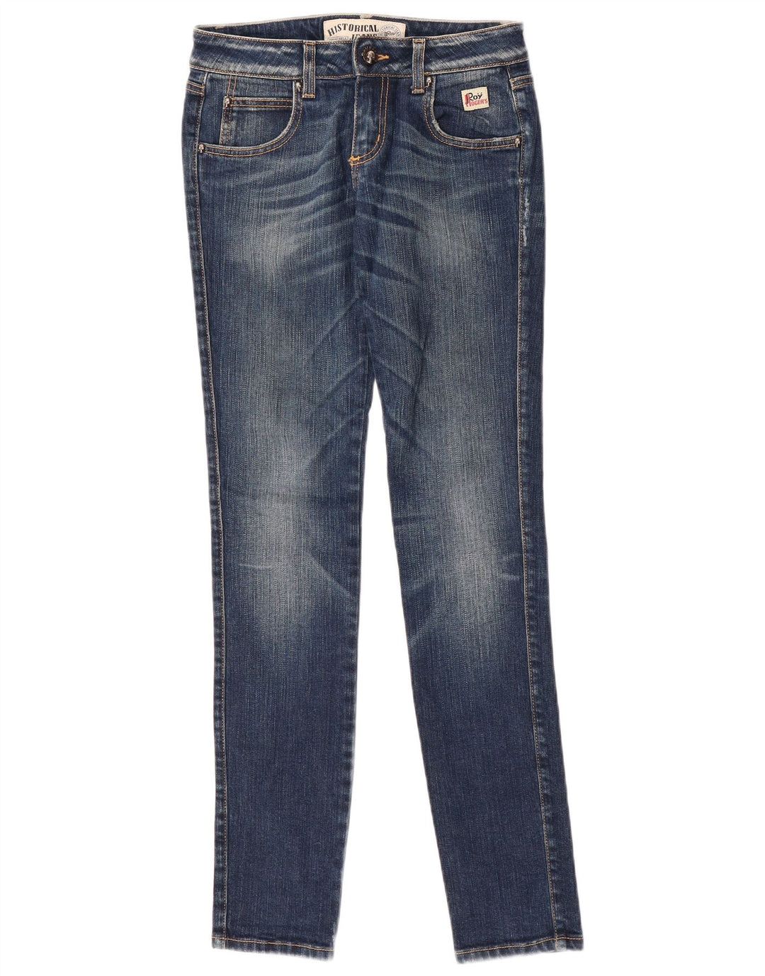 Roy Rogers Γυναικείο Slim Jeans IT 41 Small W27 L32 Μπλε βαμβακερό