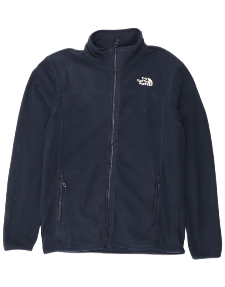 THE NORTH FACE Ανδρικό Fleece Jacket UK 38 Medium Navy Blue Polyester
