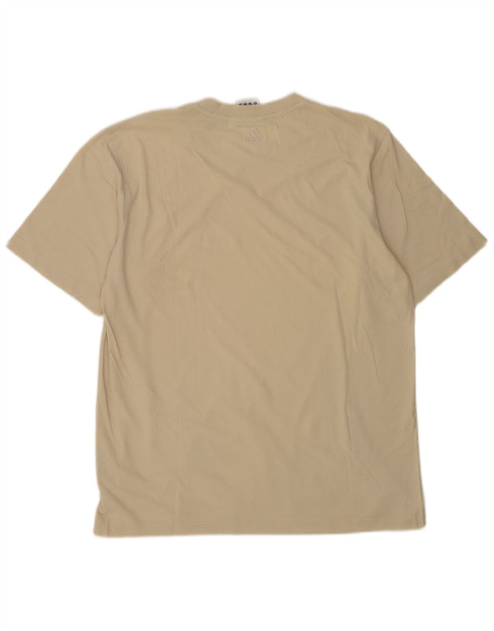 Ανδρικό T-Shirt Adidas Top Βαμβακερό μεσαίο μπεζ