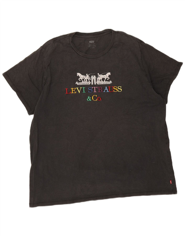 Ανδρικό γραφικό T-Shirt Levi's Top 2XL Μαύρο