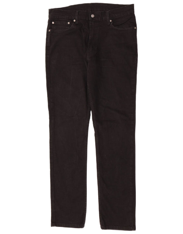 Levi's Mens 511 Slim Jeans W36 L34 Μαύρο βαμβακερό