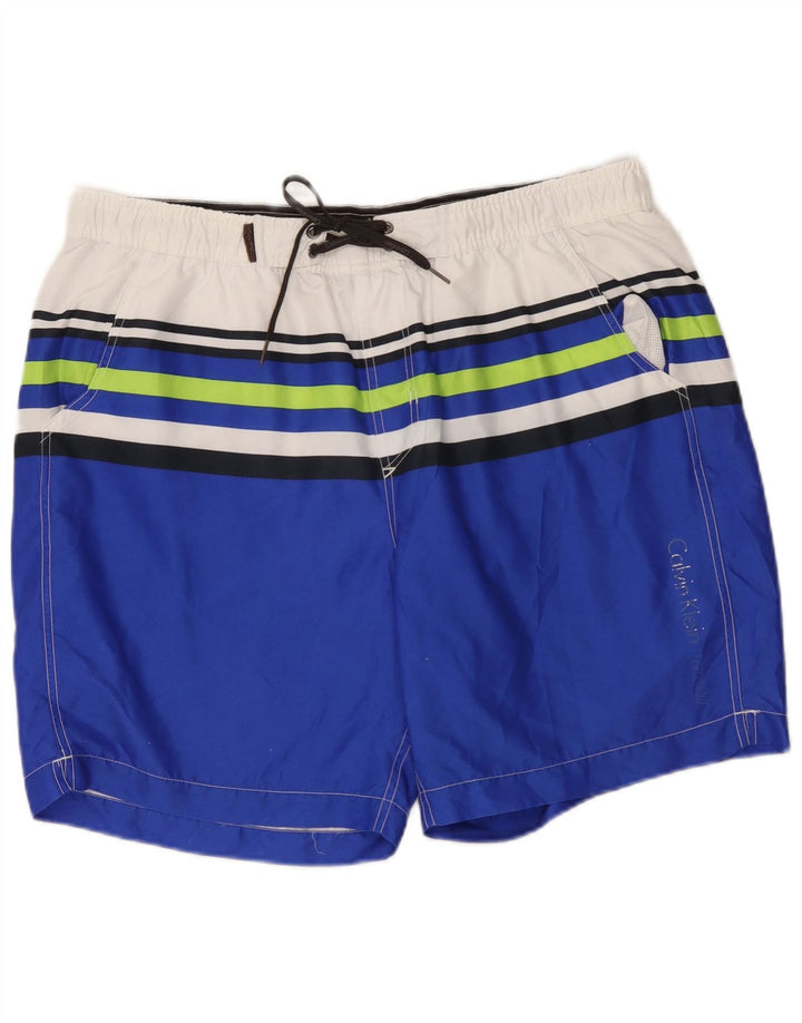 Ανδρικό σορτς κολύμβησης Calvin Klein XL Blue Colourblock Polyester