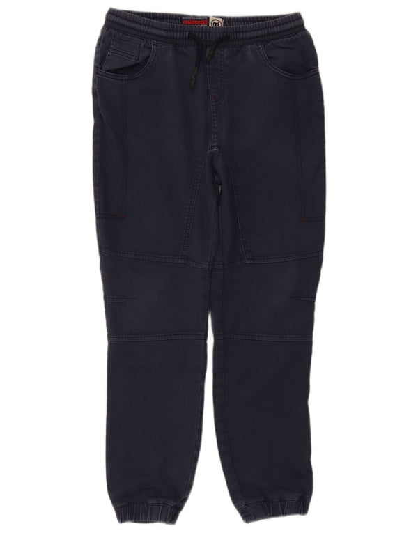 Mistral Boys Joggers Casual Παντελόνι 13-14 ετών W28 L26 Navy Blue Cotton