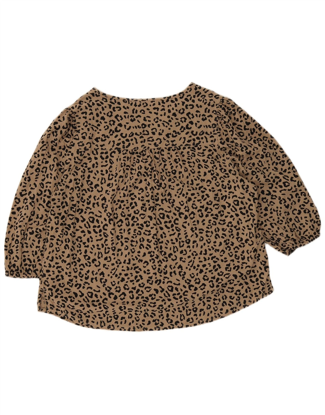 MARKS & SPENCER Γυναικεία μπλούζα τοπ UK 16 Large καφέ Animal print